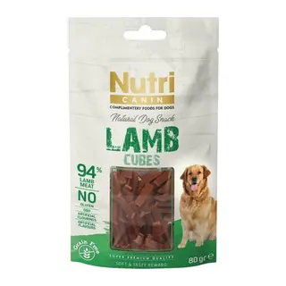 Nutri Canin Tahılsız Kuzulu Küp Köpek Ödül sı 80gr