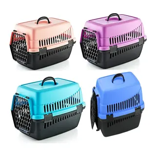 Plastik Kedi Köpek Taşıma Çantası 49*35*32,5 cm Karışık Renklerde