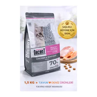 Decent Tuk & Deniz Ürünlü Yru Kedi sı 1,5 Kg