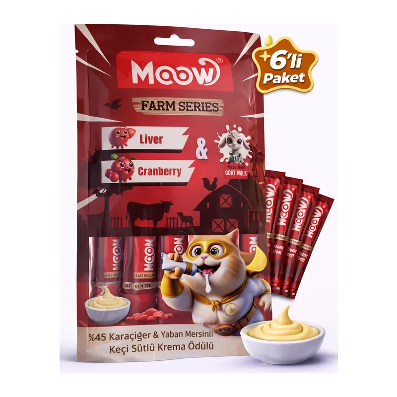 Ciğerli Kızılcıklı Keçi Sütlü Kedi a Ödülü 6x12g