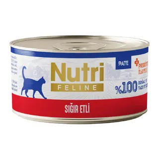 Nutri Feline Sığır Etli Tahılsız Kedi Konservesi 70 Gr