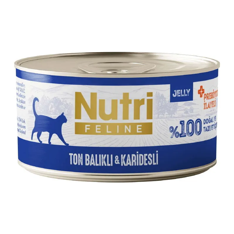 Nutri Feline Ton lı ve Karidesli Tahılsız Kedi Konservesi 70 Gr