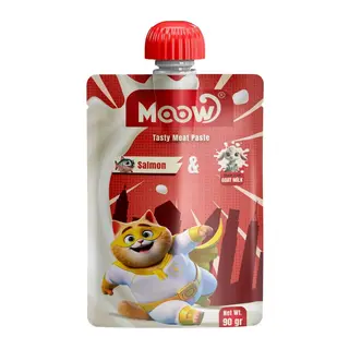 Moow Taze Somon lı Keçi Sütlü Kedi Et Ezmesi 90 gr