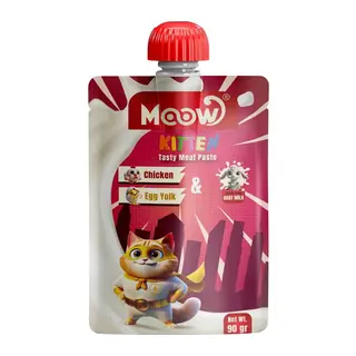 Moow Yru Kedi İçin Tuklu Keçi Sütlü Kedi Et Ezmesi 90 gr