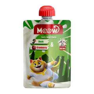 Moow Ördekli Keçi Sütlü Kedi Et Ezmesi 90 gr