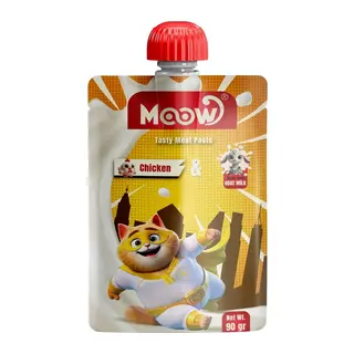 Moow Tuklu Keçi Sütlü Kedi Et Ezmesi 90 gr