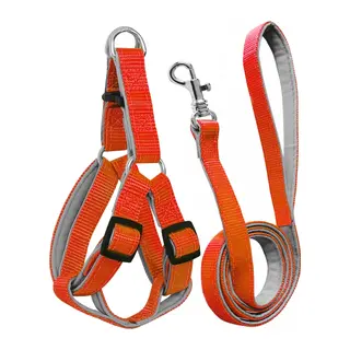 Gezdirme Kayışlı Dokuma Köpek Göğüs Tasma Seti 40*60-110 cm Tcu