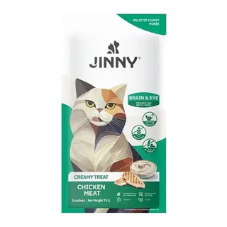 Jinny Creamy Brain Eye Göz Sağlığı Tuklu Kedi Sıvı Ödül sı 5x15 gr