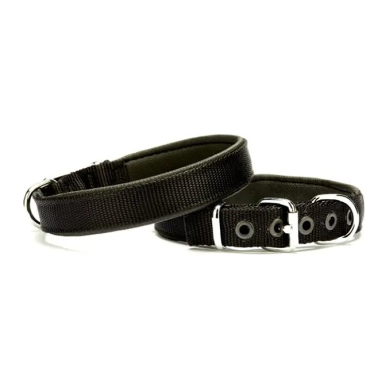 Dokuma Softlu Köpek Boyun Tasması 2 cm x 45 cm Siyah