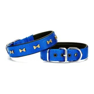 Kemik Metal Süslü Köpek Tasması 3*55 cm Medium Mi
