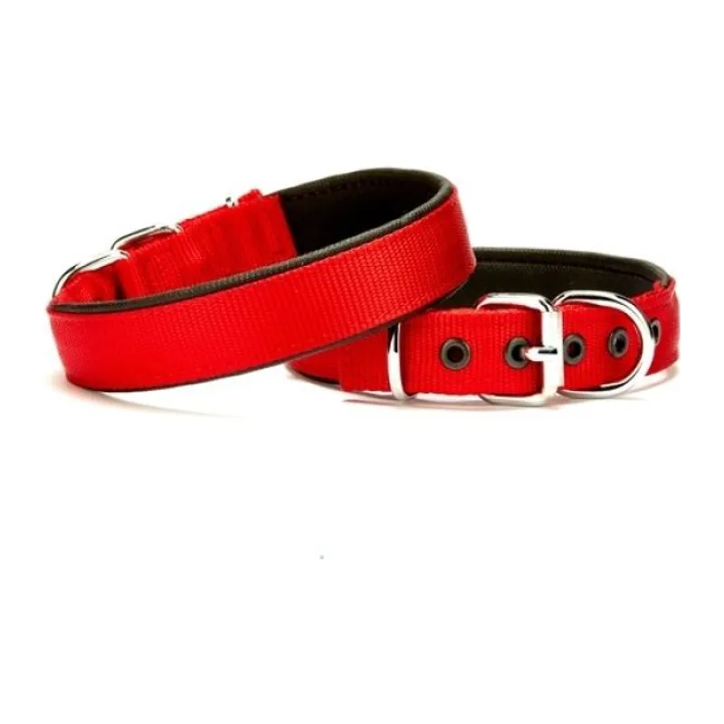 Softlu Köpek Boyun Tasması 1,5 cm x 30 cm Kırmızı