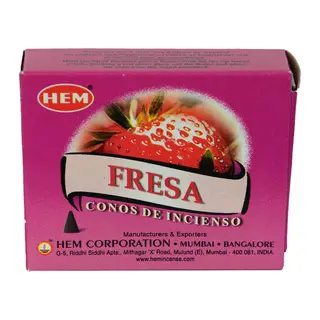 Çilek Kokulu 10 Konik Tütsü - Strawberry