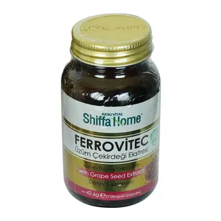 Shiffa Home Ferrovitec Üzüm Çekirdeği Ekstresi Diyet Takviyesi 710 Mg x 60