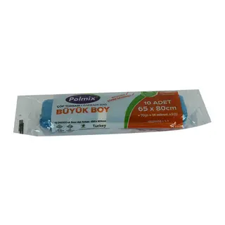 Torbası Büyük Boy 65x80Cm 70Gr 14Mikron 50Lt Mi Rulo 10 Adet
