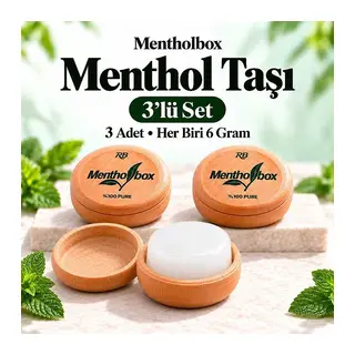 Taşı 6 Gram X 3 Adet - Spa ve Masaj Mentolü