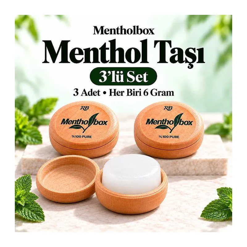 Taşı 6 Gram X 3 Adet - Spa ve Masaj Mentolü