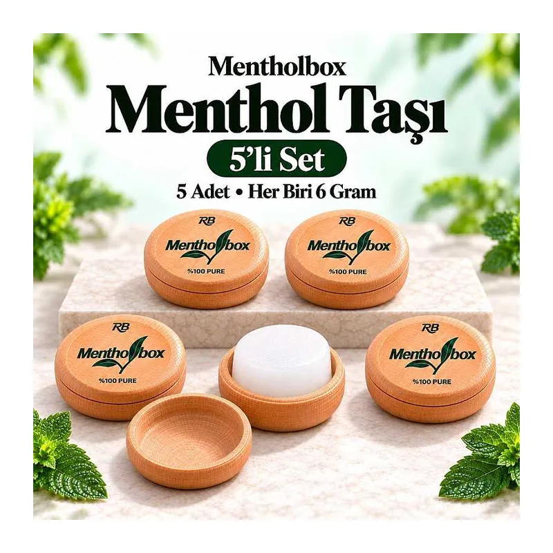 Taşı 6 Gram X 5 Adet - Spa ve Masaj Mentolü