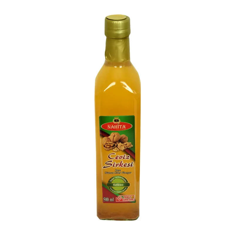 Ceviz Sirkesi Doğal Fermantasyon Katkısız Cam Şişe 500 ML