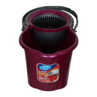 Spin Mop Temizlik Seti 360 Derece Döner Başlıklı Kova+Mop+Paspas+Sap Karışık Renk