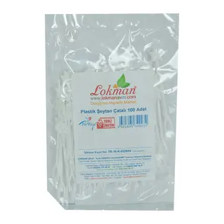 Plastik Cips Börek Tatlı Şeytan Çatalı Beyaz 100 Adet Paket