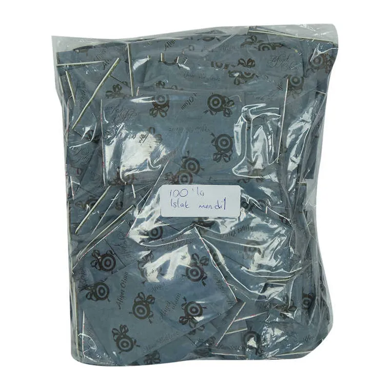 Tek Kullanımlık Paketli Islak Mendil Kolonyalı Esanslı 100 1 Paket