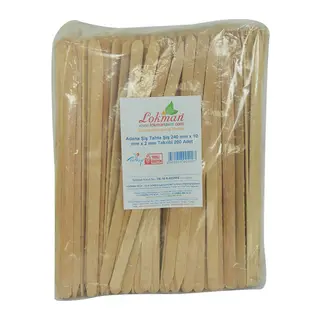 Adana Şiş Tahta Şiş 240 mm x 10 mm x 2 mm Takribi 200 Adet 1 Paket