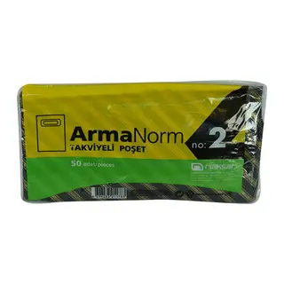 ArmaNorm Takviyeli Çanta Poşet Desen Renk 35X25 50 Adet No:2