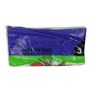 ArmaPlus Takviyeli Çanta Poşet Desen Renk 30X45 50 Adet No:3