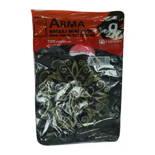 Arma Baskılı Mini Poşet Eczane Mağaza Dükkan Poşeti Desen Renk 32X20 100 Adet No:0
