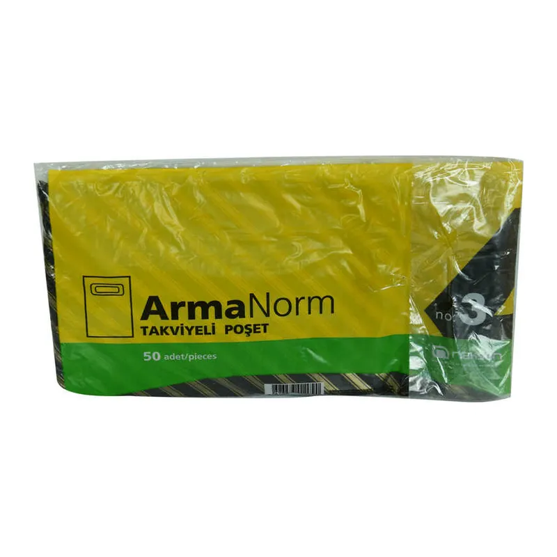 ArmaNorm Takviyeli Çanta Poşet Desen Renk 42X32 50 Adet No:3