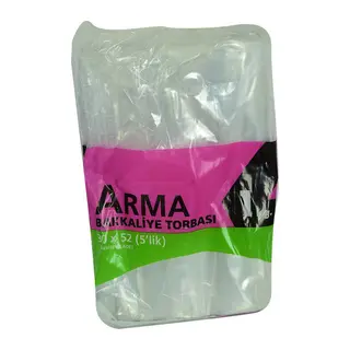 Naylon Torba Arma Şeffaf Bakkaliye Kuruyemiş Şeker Torbası 30x52 (5 lik) Takribi 85 Adet 1000 Gr