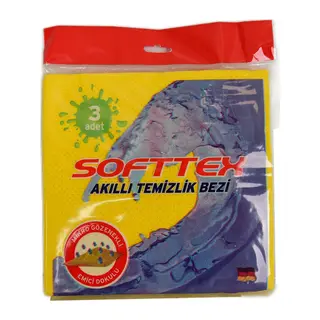 Akıllı Temizlik Bezi Mikro Gözenekli Emici Doku Karışık Renkli 3 Adet