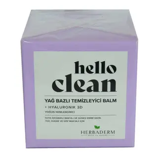 Hello Clean Yüz Dudak ve Göz için Yağ Bazlı Temizleyici Balm Hyaluronik 3D 100 ML