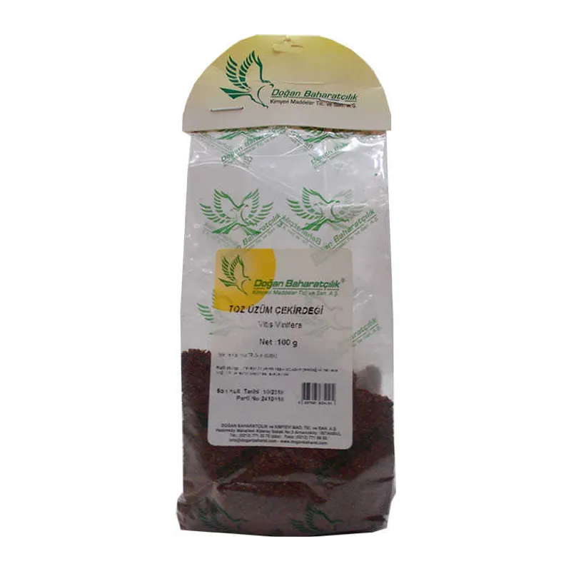 Üzüm Çekirdeği Öğütülmüş Doğal 100 Gr Paket