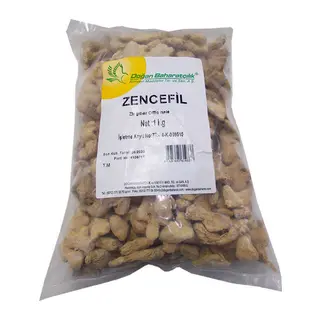 Zencefil Kökü Tane Doğal 1000 Gr Paket