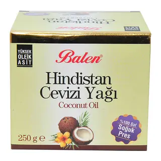 Hindistan Cevizi Yağı Soğuk Pres 250 Gr Cam Şişe