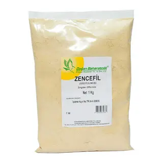 Zencefil Kökü Öğütülmüş Doğal 1000 Gr Paket