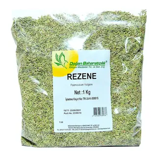 Rezene Doğal Tane Rezene u 1000 Gr Paket