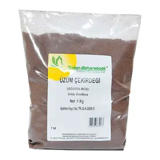Üzüm Çekirdeği Öğütülmüş Doğal 1000 Gr Paket