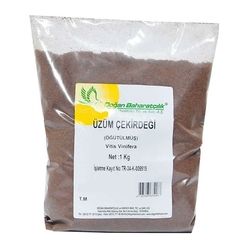 Üzüm Çekirdeği Öğütülmüş Doğal 1000 Gr Paket
