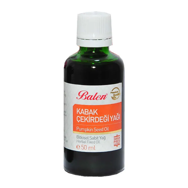Kabak Çekirdeği Yağı Soğuk Pres 50 ML Cam Şişe