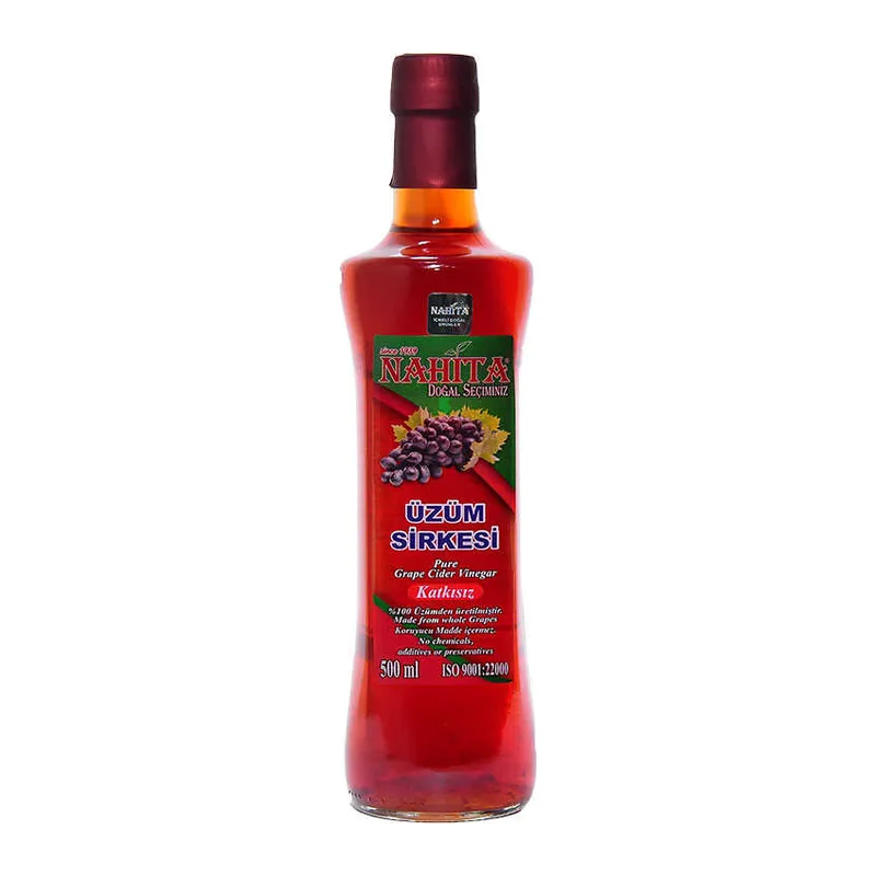 Üzüm Sirkesi Doğal Katkısız Cam Şişe 500 ML