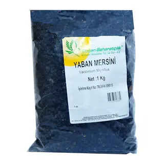 Acı Yaban Mersini Siyah Doğal 1000 Gr Paket