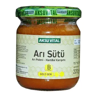 Arı Sütü Polen Bal Karışımı B 7.000 Mg Gold Seri 220 Gr