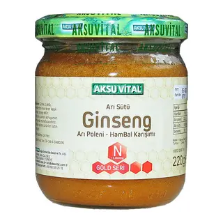 Arı Sütü Ginseng Polen Bal Karışımı 220 Gr