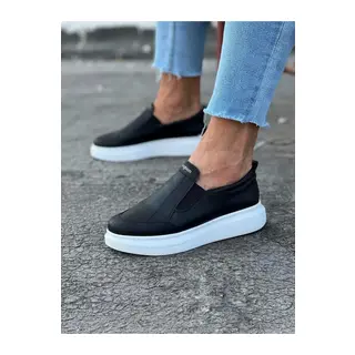 Siyah Düz Casual Erkek Ayakkabı - Renkli / 40