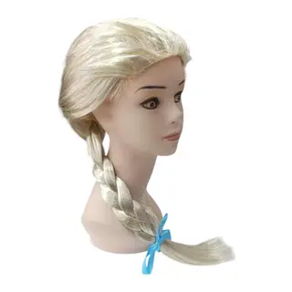 Platin Altın Dore Renk Karlar Ülkesi Elsa Frozen Peruğu Çuk Boy