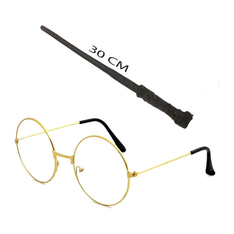 Harry Potter Asası 30 cm ve Metal Harry Potter Gözlüğü