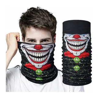 Joker Yüz Baskılı Baf Bandana - Çok Amaçlı Boyunluk Bandana 2 No