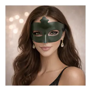Haki Yeşil Masquerade Maskesi